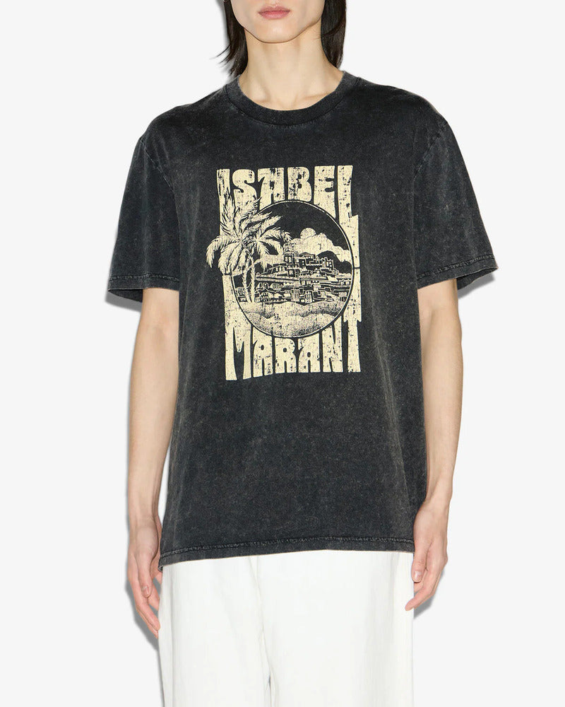 ISABEL MARANT - Tee-shirt Honore Faded Black