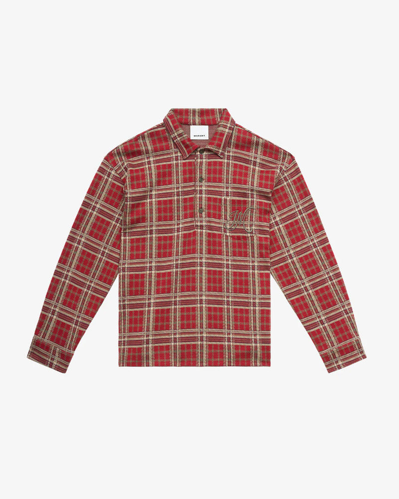 ISABEL MARANT - Polo Orelien Deep Red