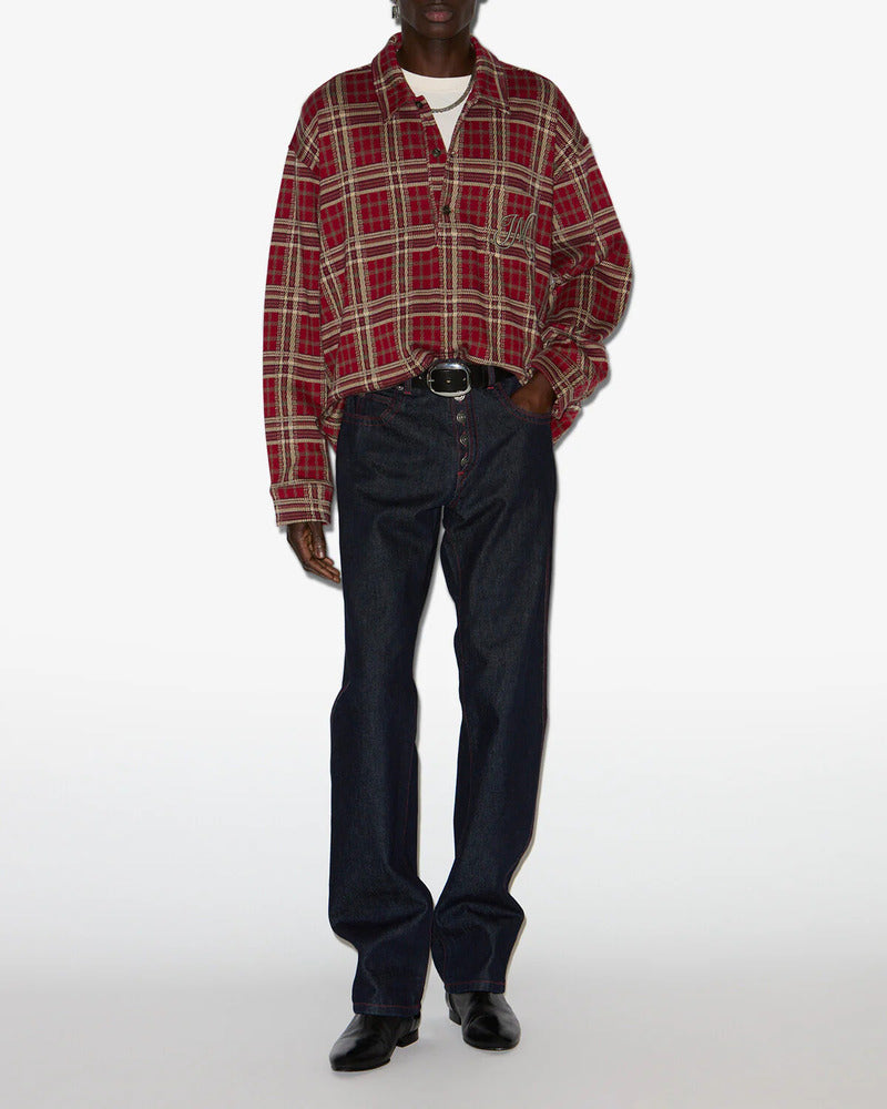 ISABEL MARANT - Polo Orelien Deep Red