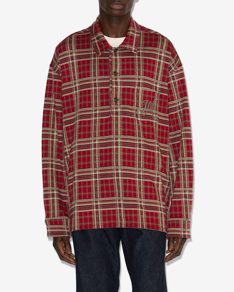 ISABEL MARANT - Polo Orelien Deep Red