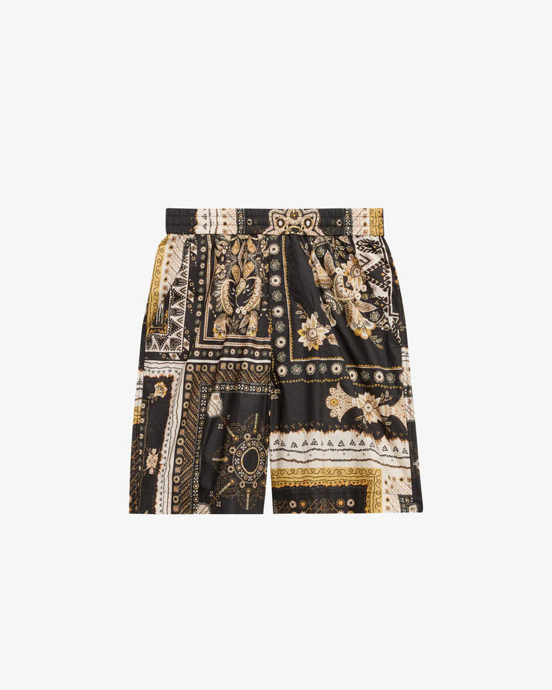 ISABEL MARANT - Short Gregorian Noir/Ocre