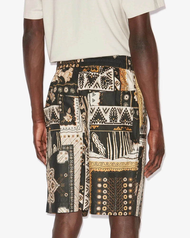 ISABEL MARANT - Short Gregorian Noir/Ocre
