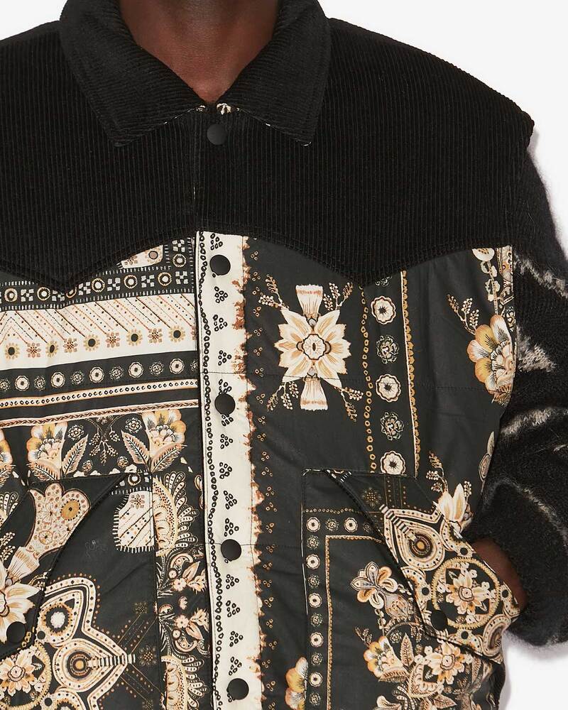 ISABEL MARANT - Veste Glen Noir/Ocre