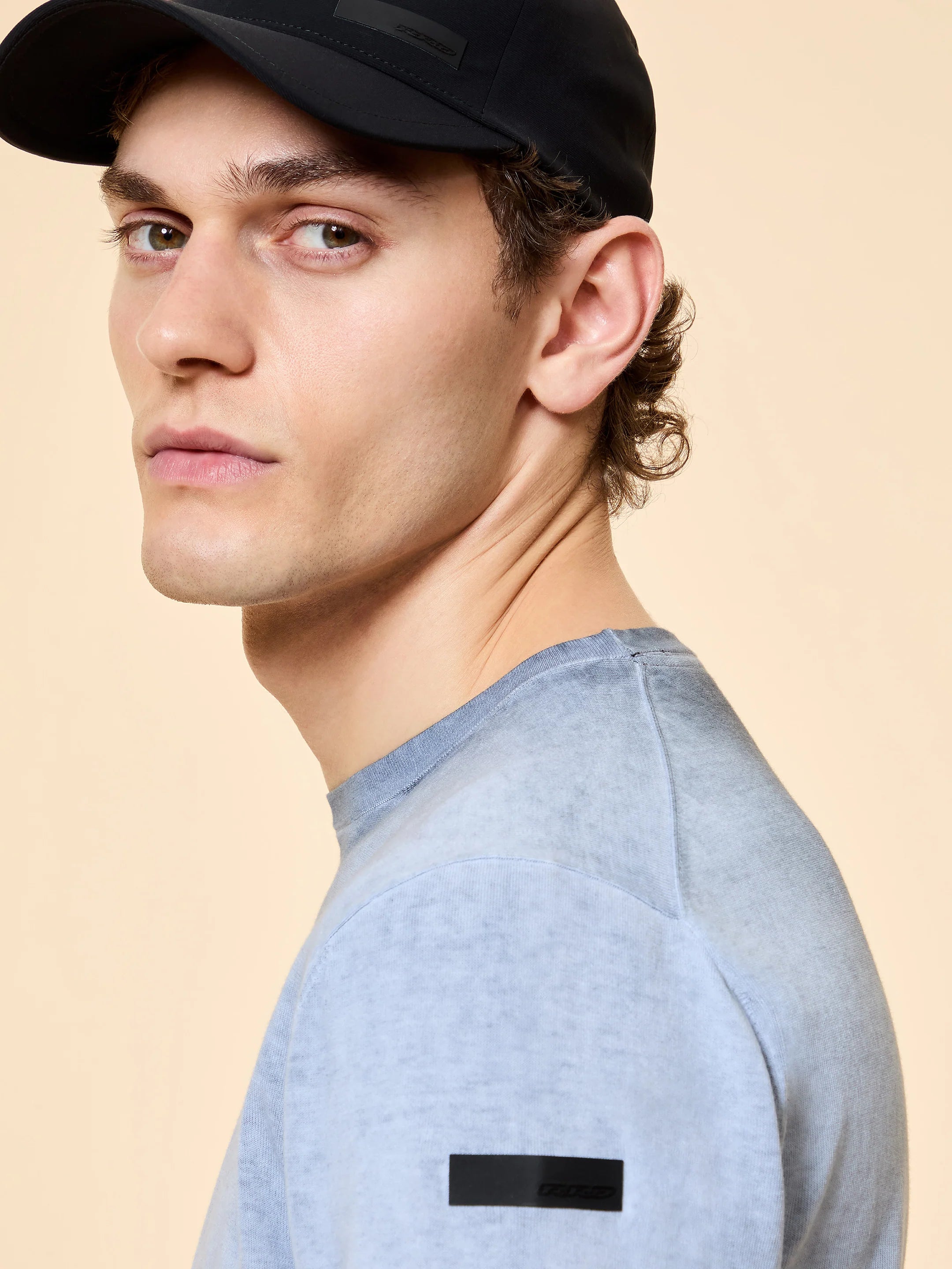 RRD - Pull Shirty Ice Round Knit Blue Black