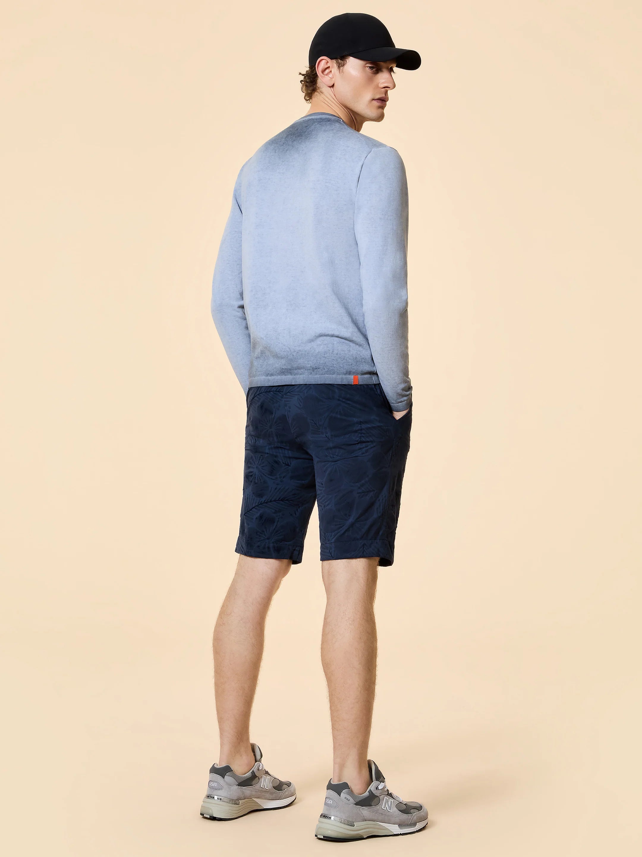 RRD - Pull Shirty Ice Round Knit Blue Black