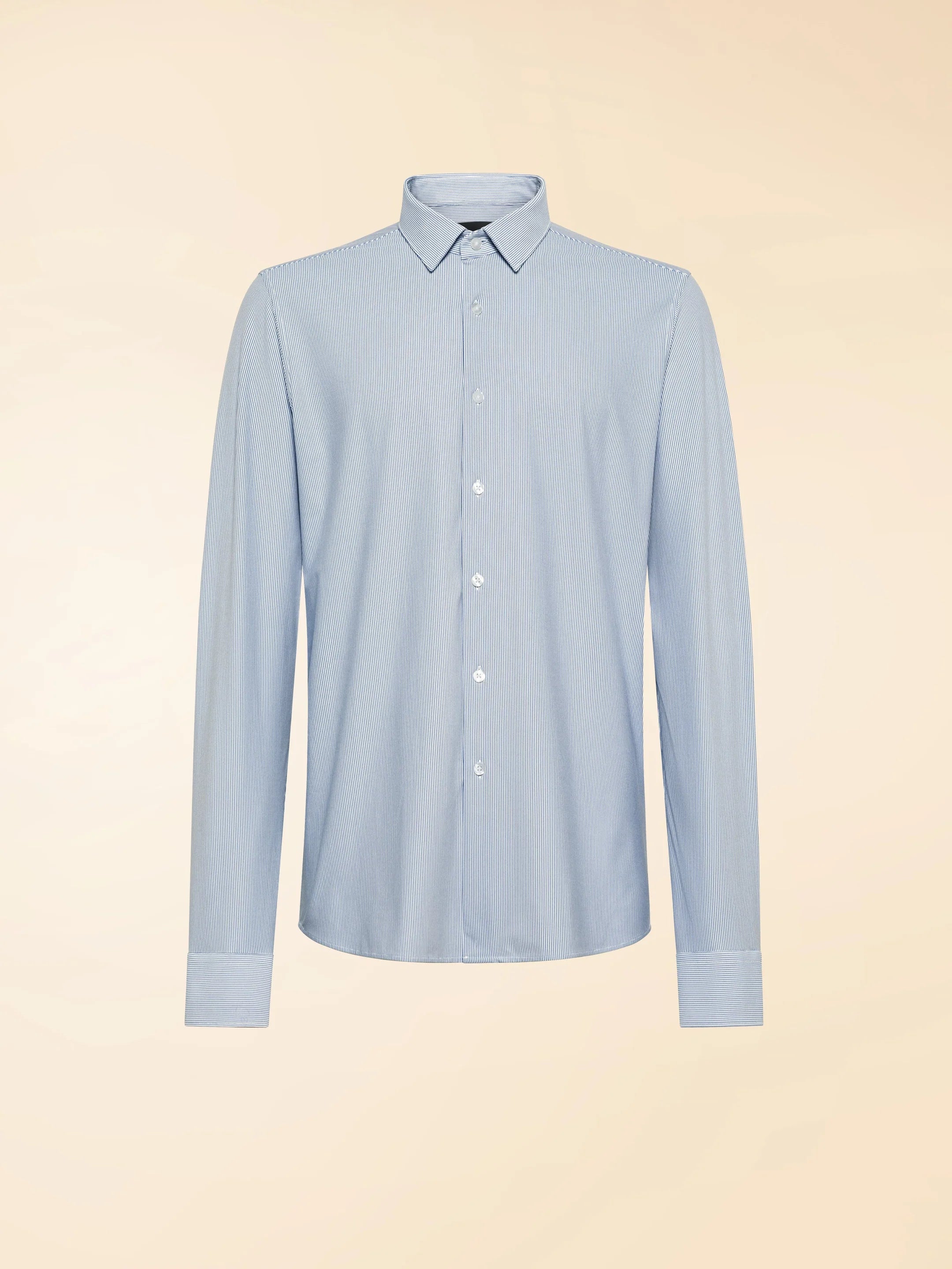 RRD - Chemise Oxford Jacquard Stripe Open White and Navy Line