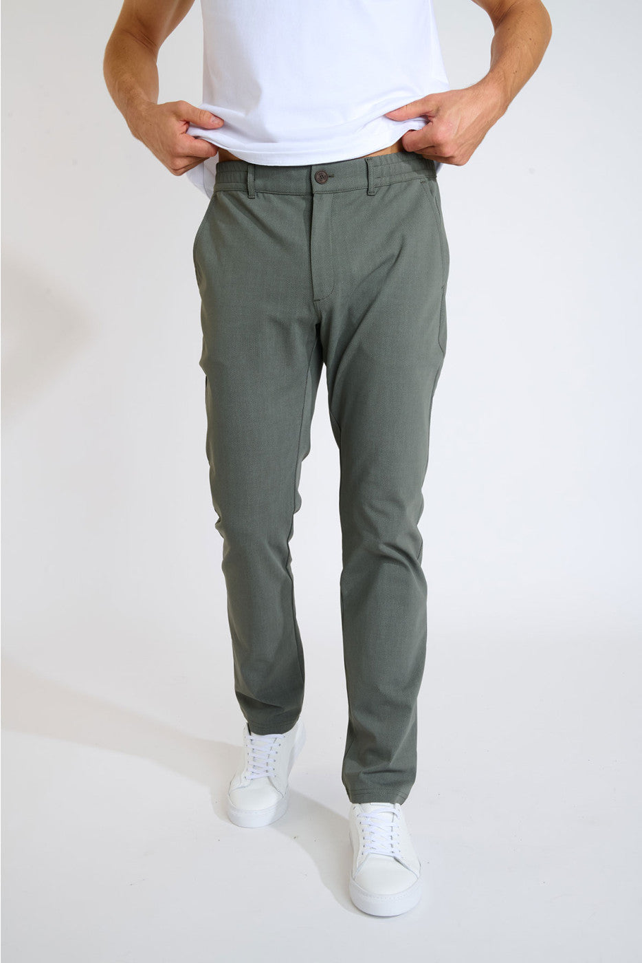 CALA - Pantalon Serge Ostia Kaki