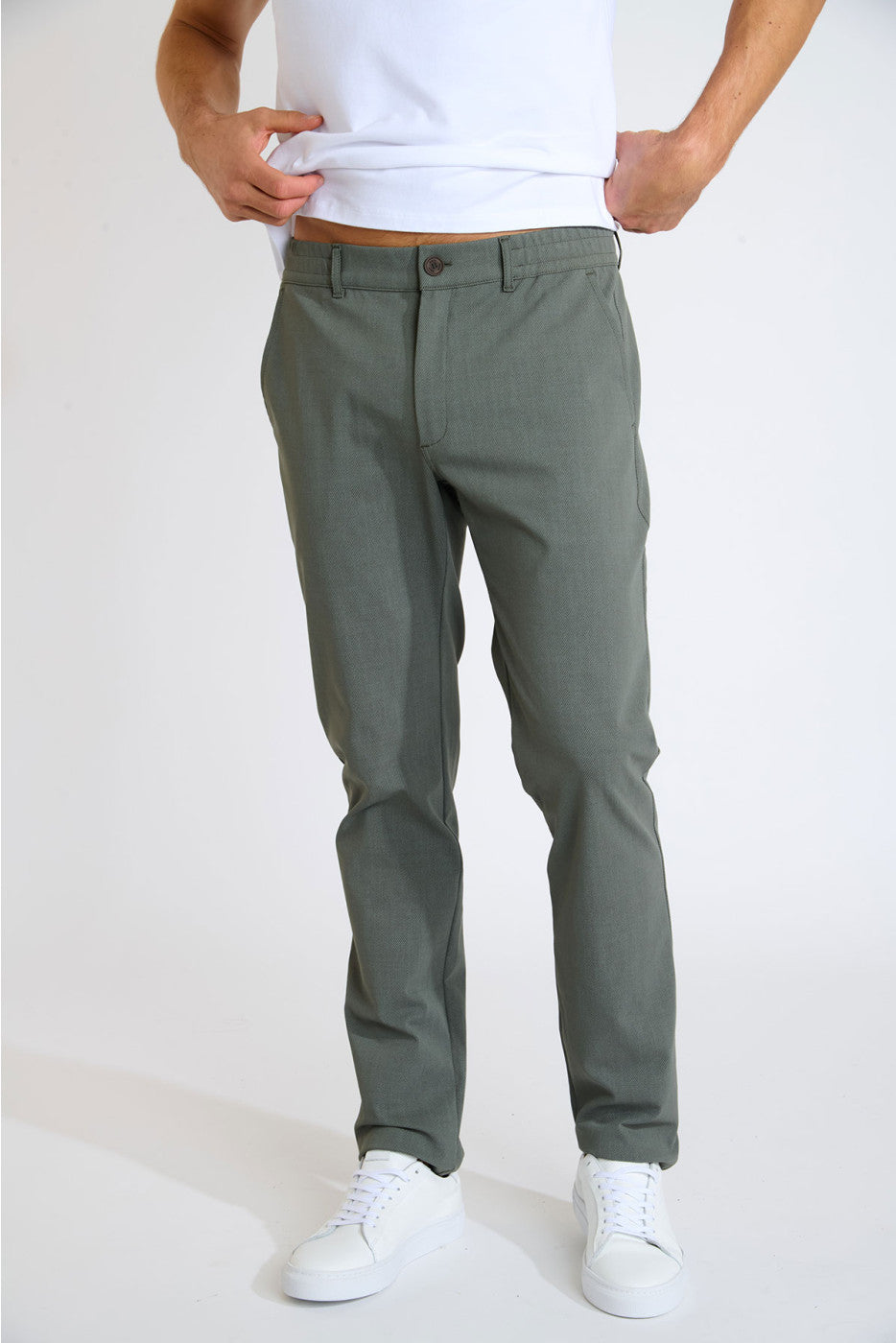 CALA - Pantalon Serge Ostia Kaki