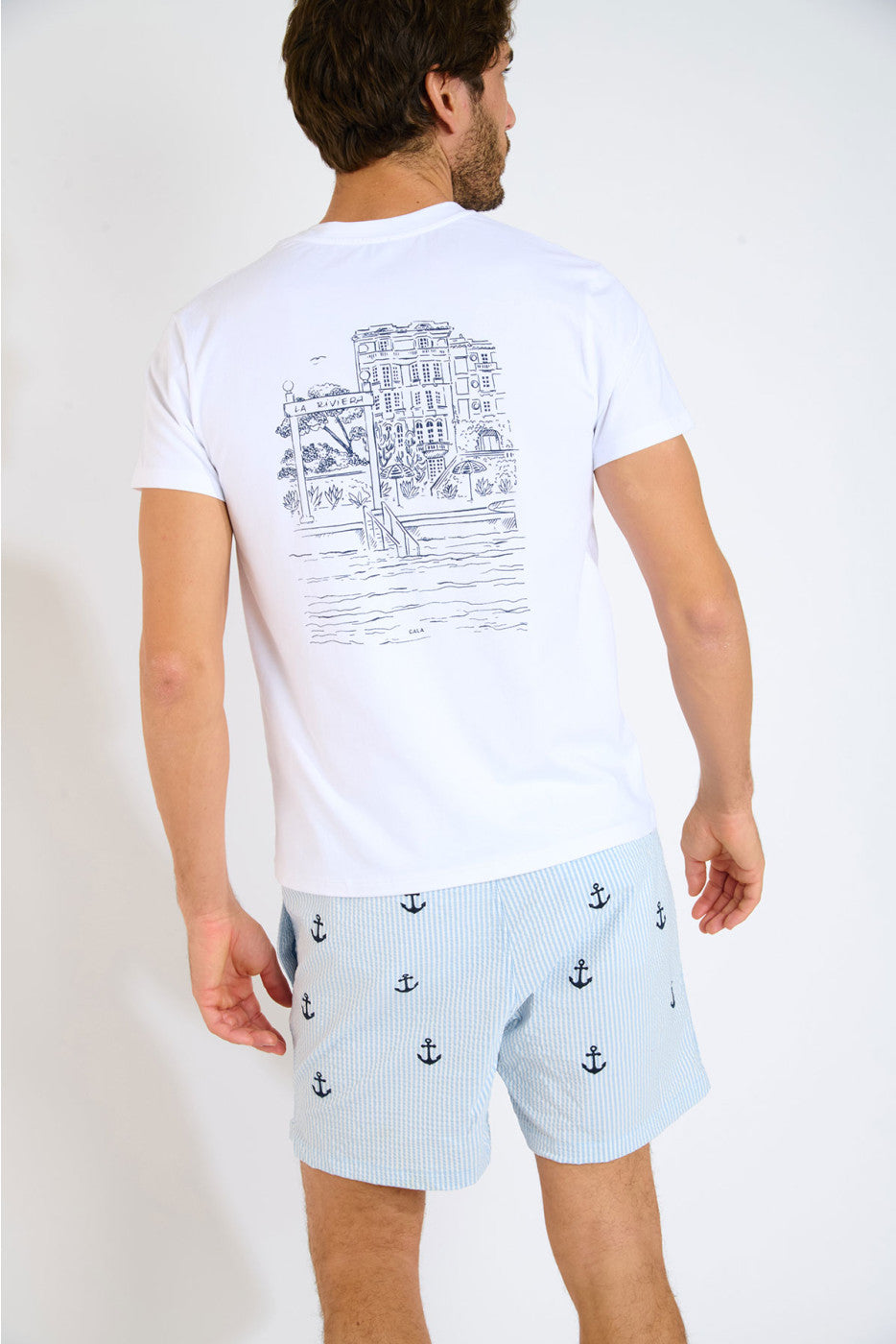 CALA - Tee-shirt TheoHotel Naviglio Blanc