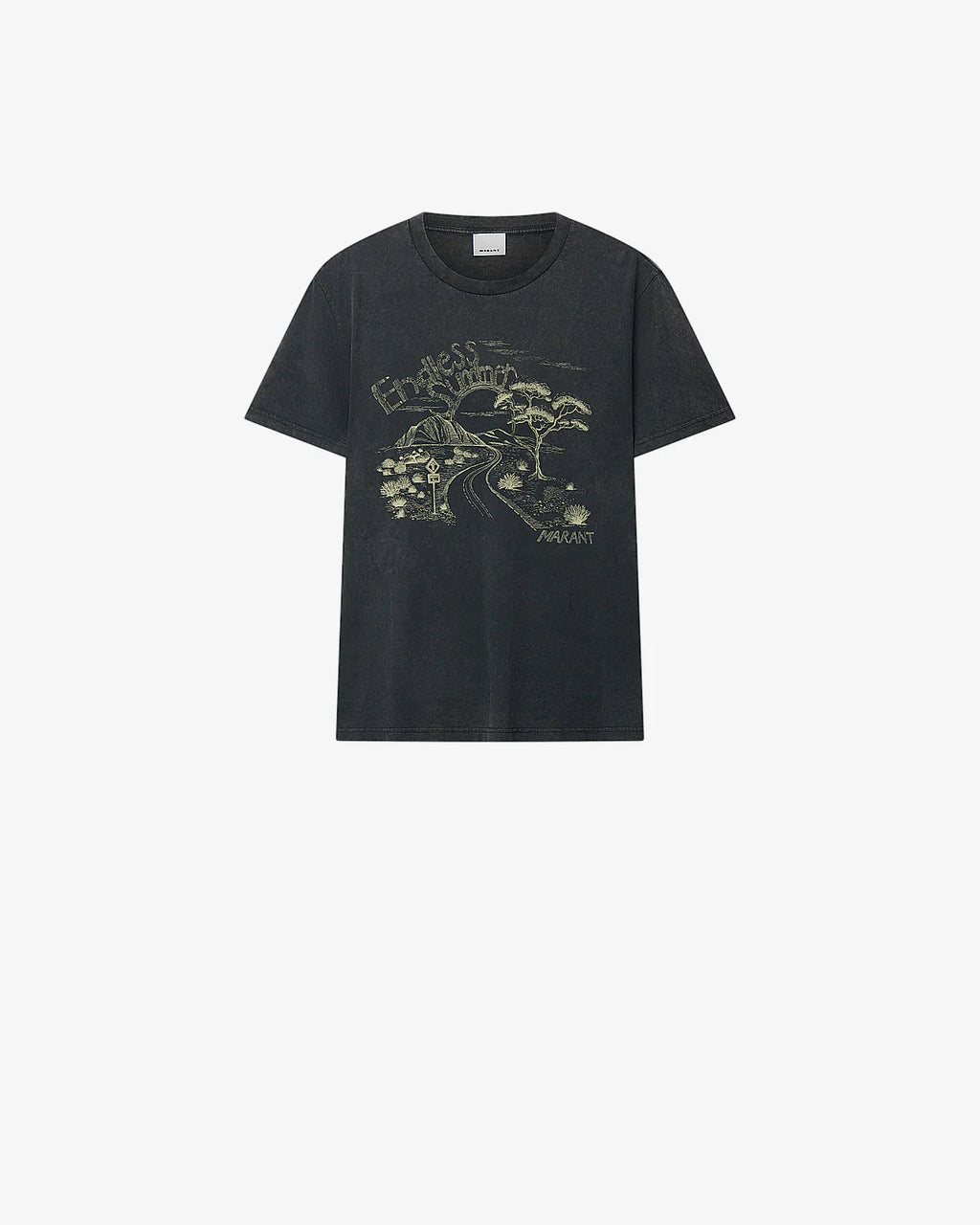 Isabel Marant - T-shirt Honore Noir Délavé
