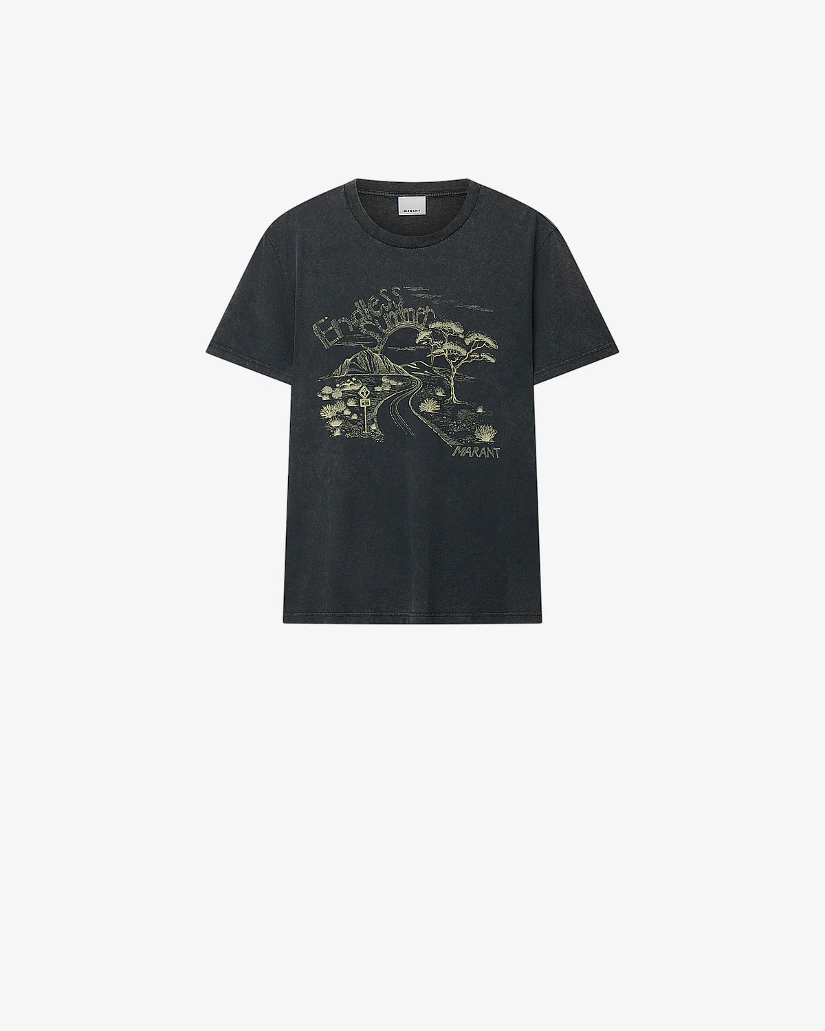 Isabel Marant - T-shirt Honore Noir Délavé