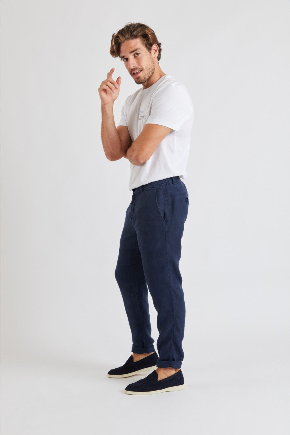 CALA - Pantalon Aurelio Lindye Marine