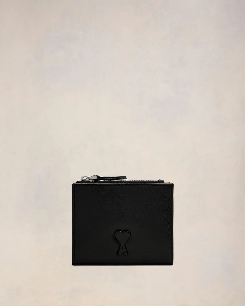 AMI - Portefeuille plié Voulez-vous noir
