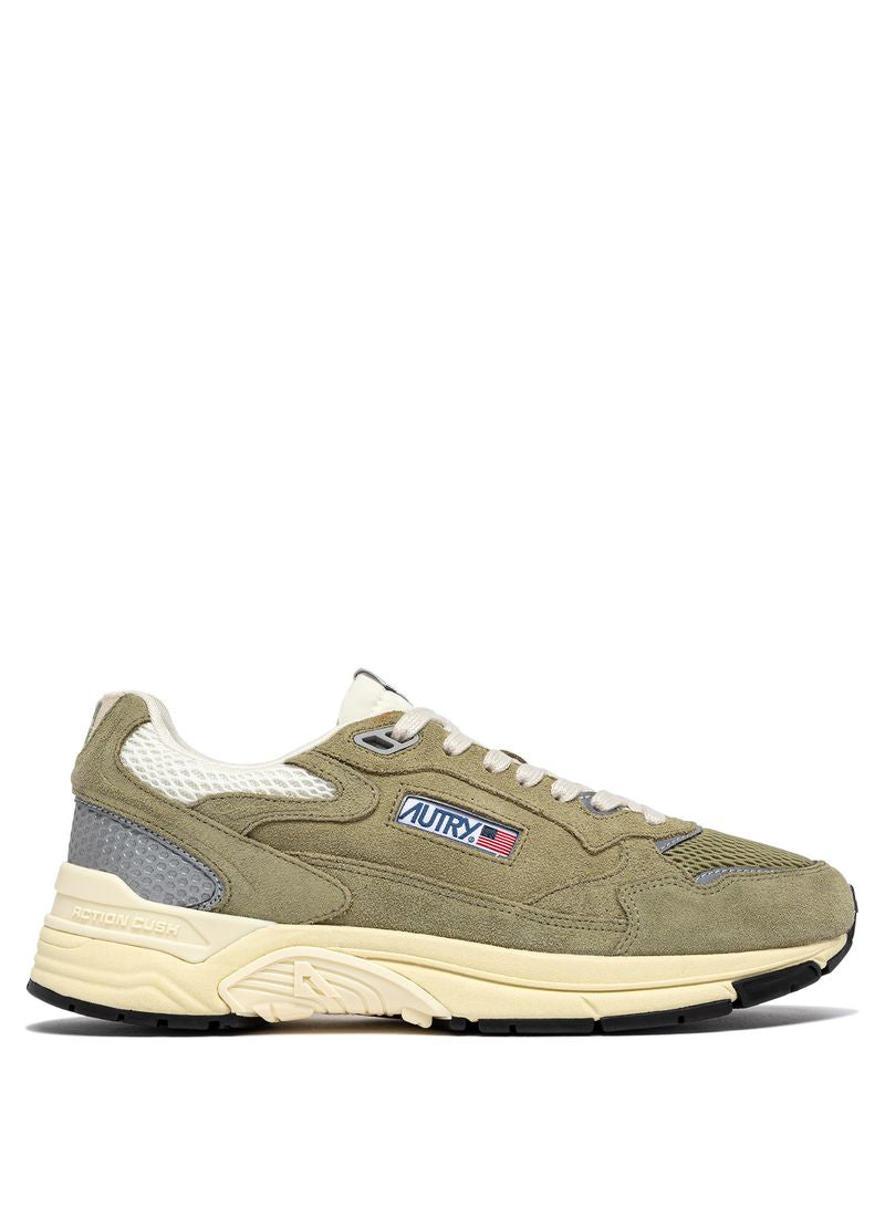 AUTRY - Basket Hyperway Suede/mesh GreyGreen/Silver