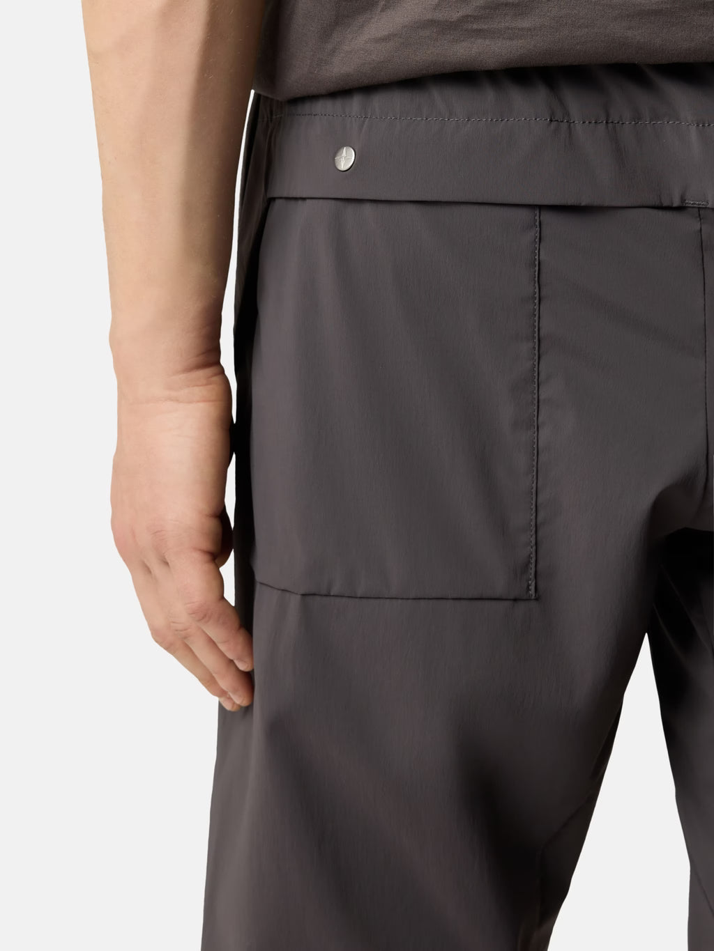 Stone Island - 3100025 Pantalon RECYCLED STRETCH NYLON TELA_S.I. STELLINA Gris plomb