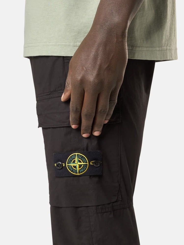 Stone Island - 3100031 Pantalon cargo strech coton tela black