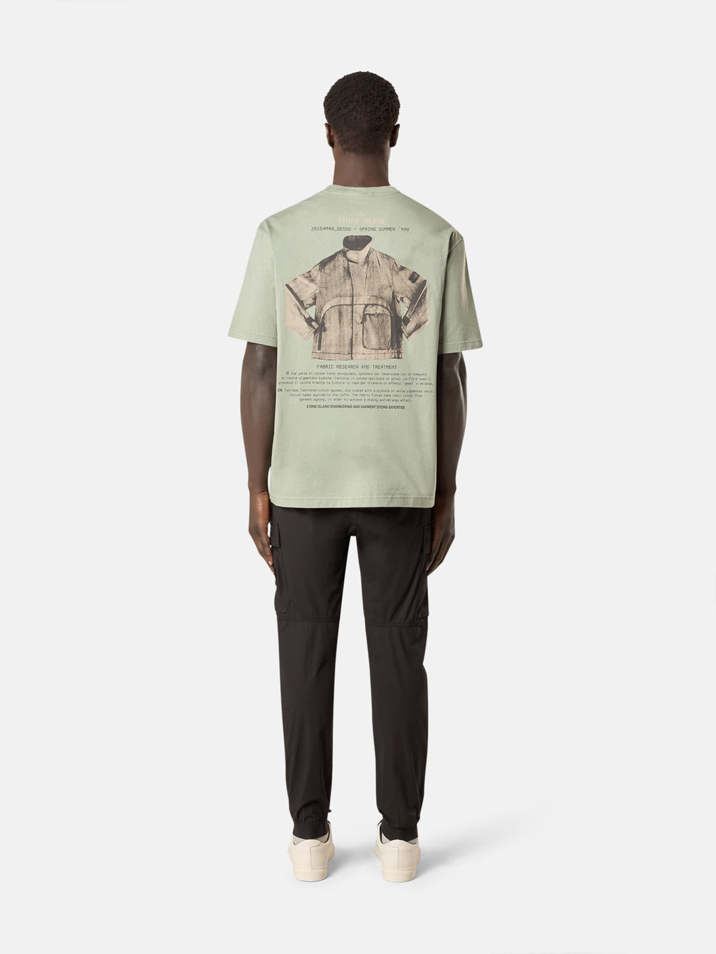 Stone Island - 3100031 Pantalon cargo Strech Cotton Tela paracadute Noir