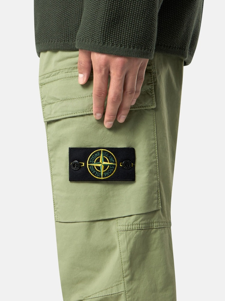 Stone Island - 3100031 Pantalon Cargo fuselé régular Vert Sauge
