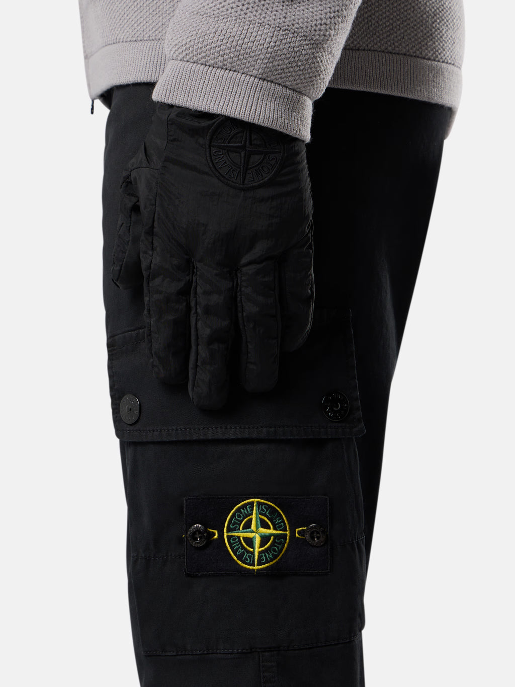 Stone Island - 3100034 Cargo Pantalon Broken Twill Noir
