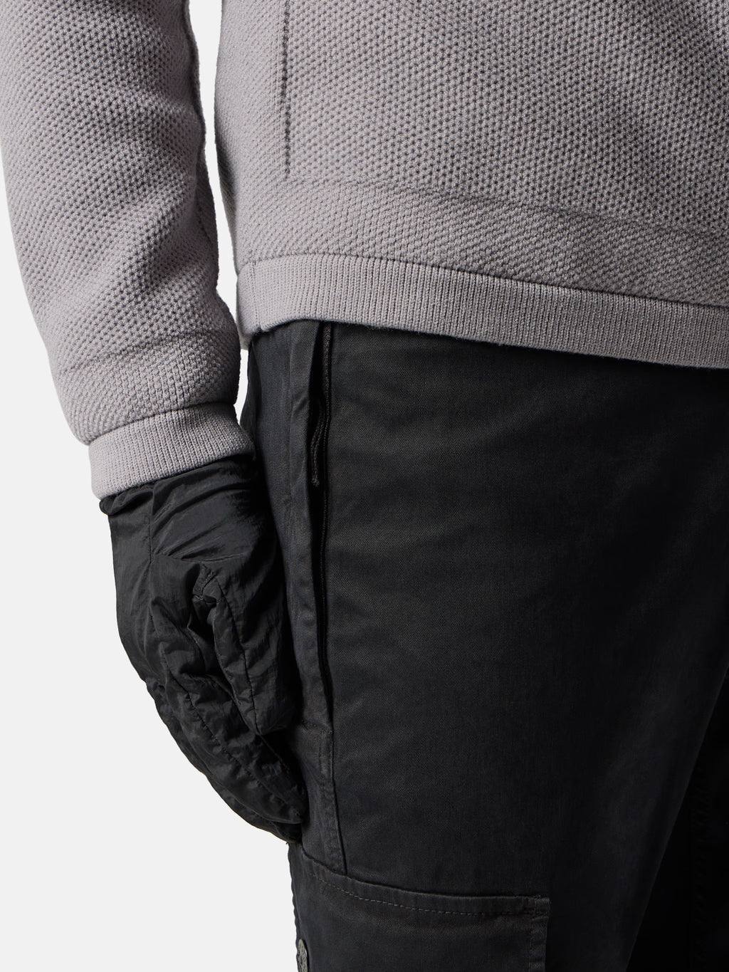 Stone Island - 3100034 Cargo Pantalon Broken Twill Noir