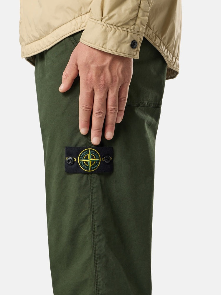 Stone Island - 3100035 Pantalon Chino coupe régular Vert Juniper