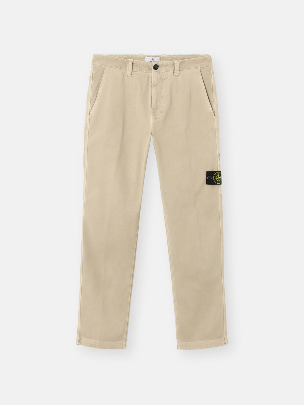 Stone Island - 3100037 Pantalon coupe régular Organic Panama coton old effect Désert