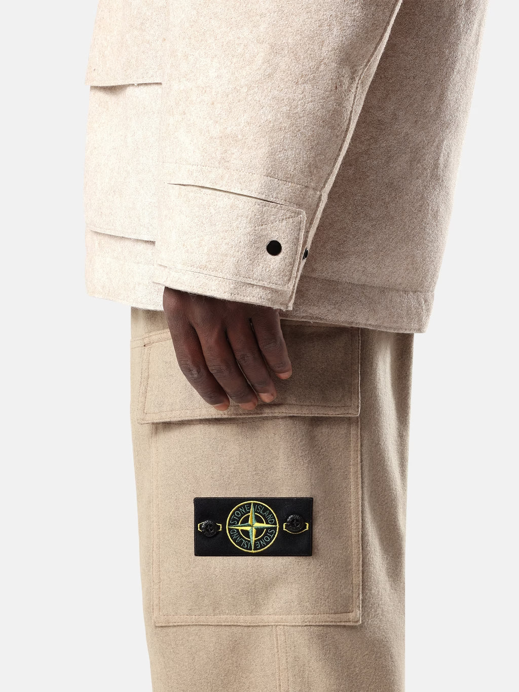 Stone Island - 3100050 Pantalon Wool Nylon Biscuit