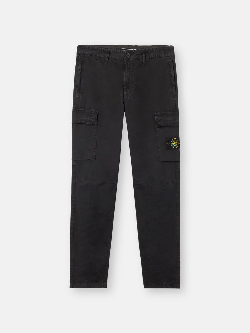 Stone Island - 3100051 Pantalon Cargo organic coton STRETCH BROKEN TWILL 'OLD' EFFECT Black