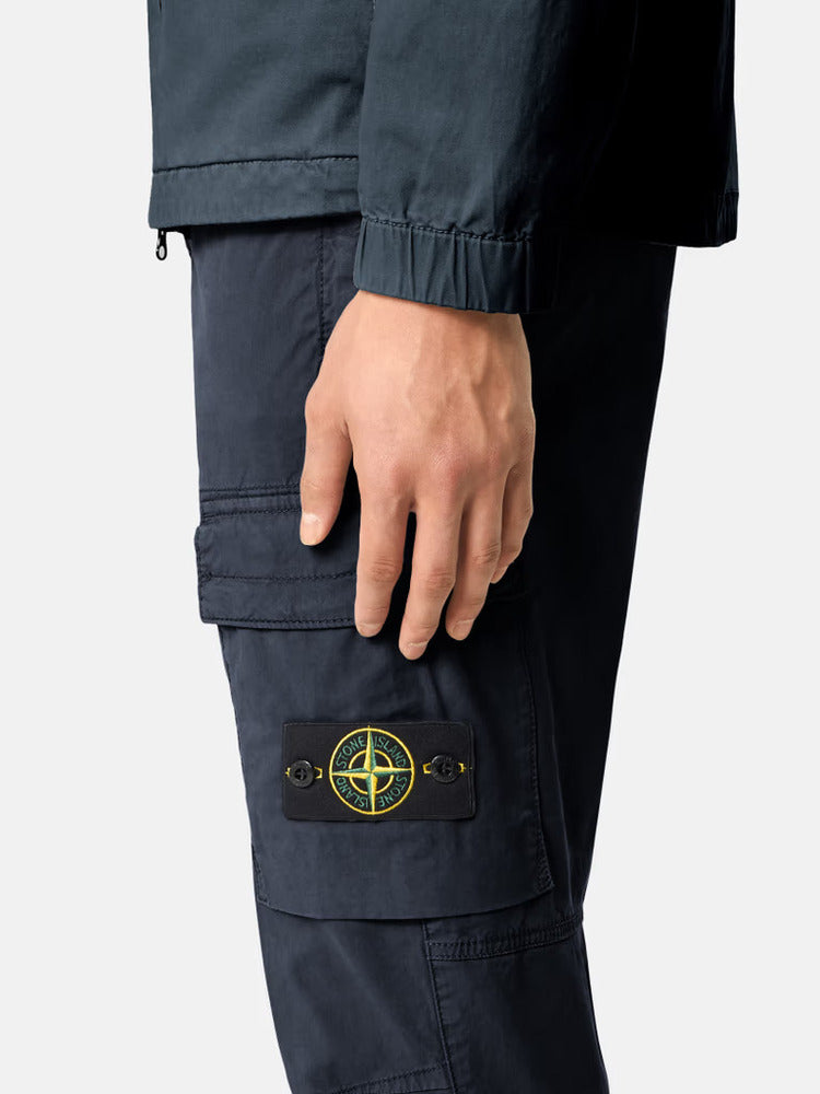 Stone Island - 3100304 Pantalon cargo supima coton twill stretch bleu marine