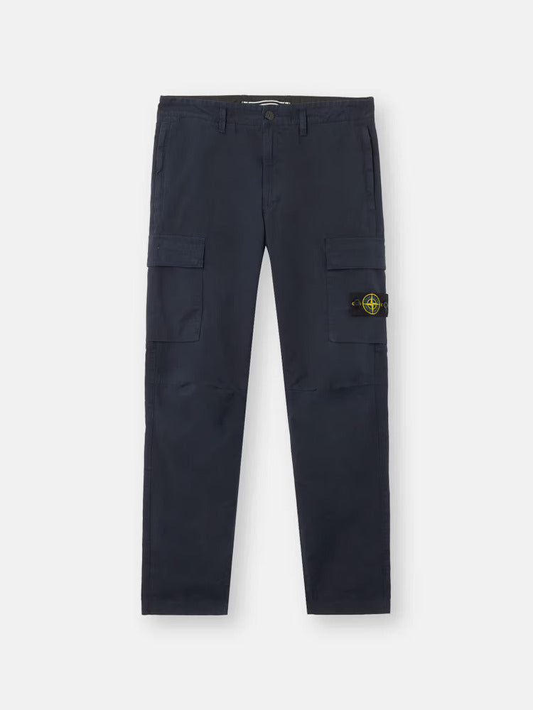 Stone Island - 3100304 Pantalon cargo supima coton twill stretch bleu marine