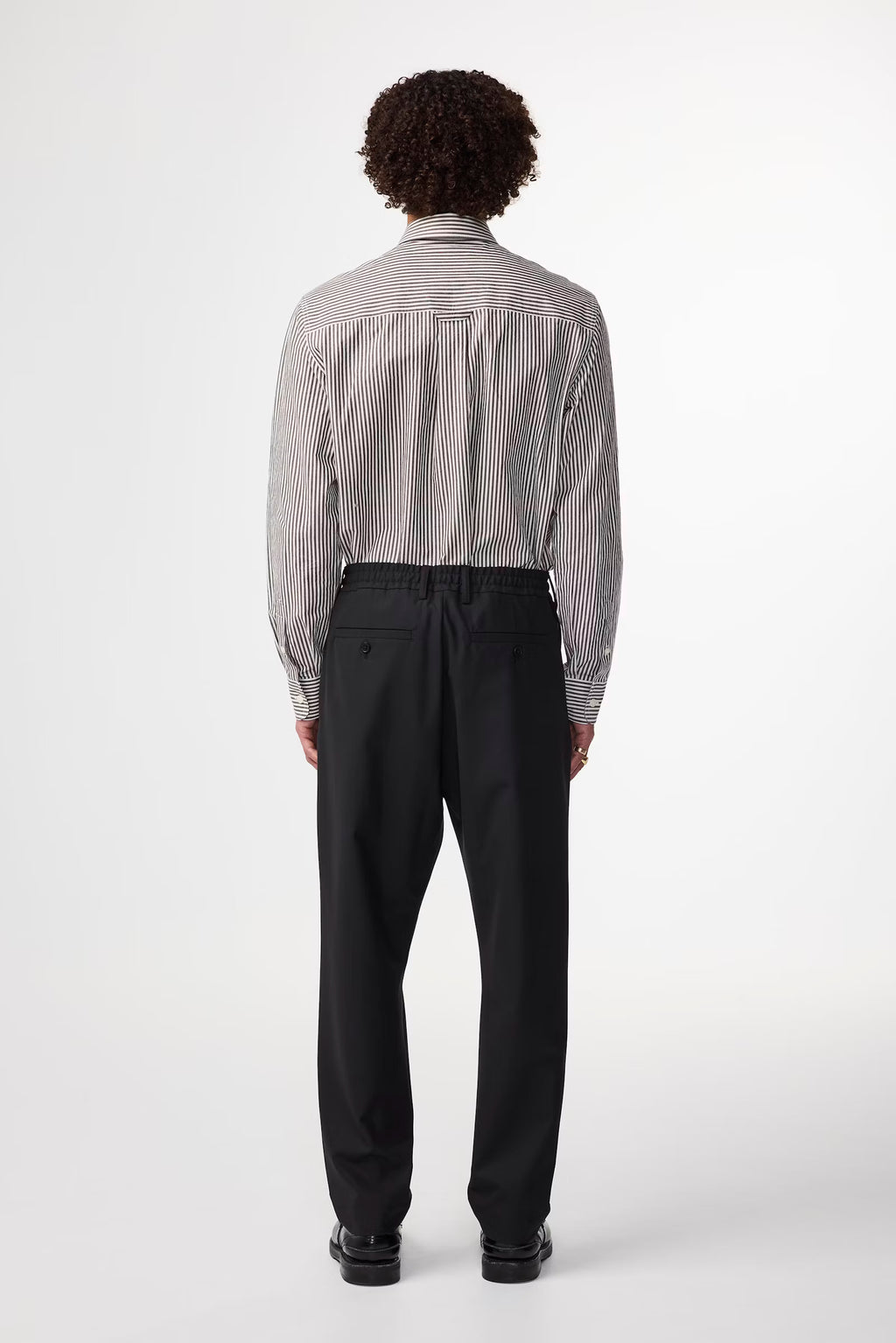 NN07 - Billie 1088 Pantalon Lightweight drawstring regular fit Black