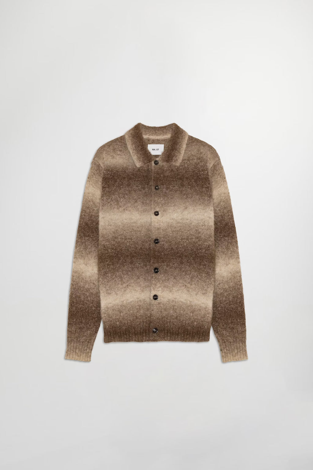 NN07 - Aflie 6656 Alpaga blend Cardigan Camel Stripe