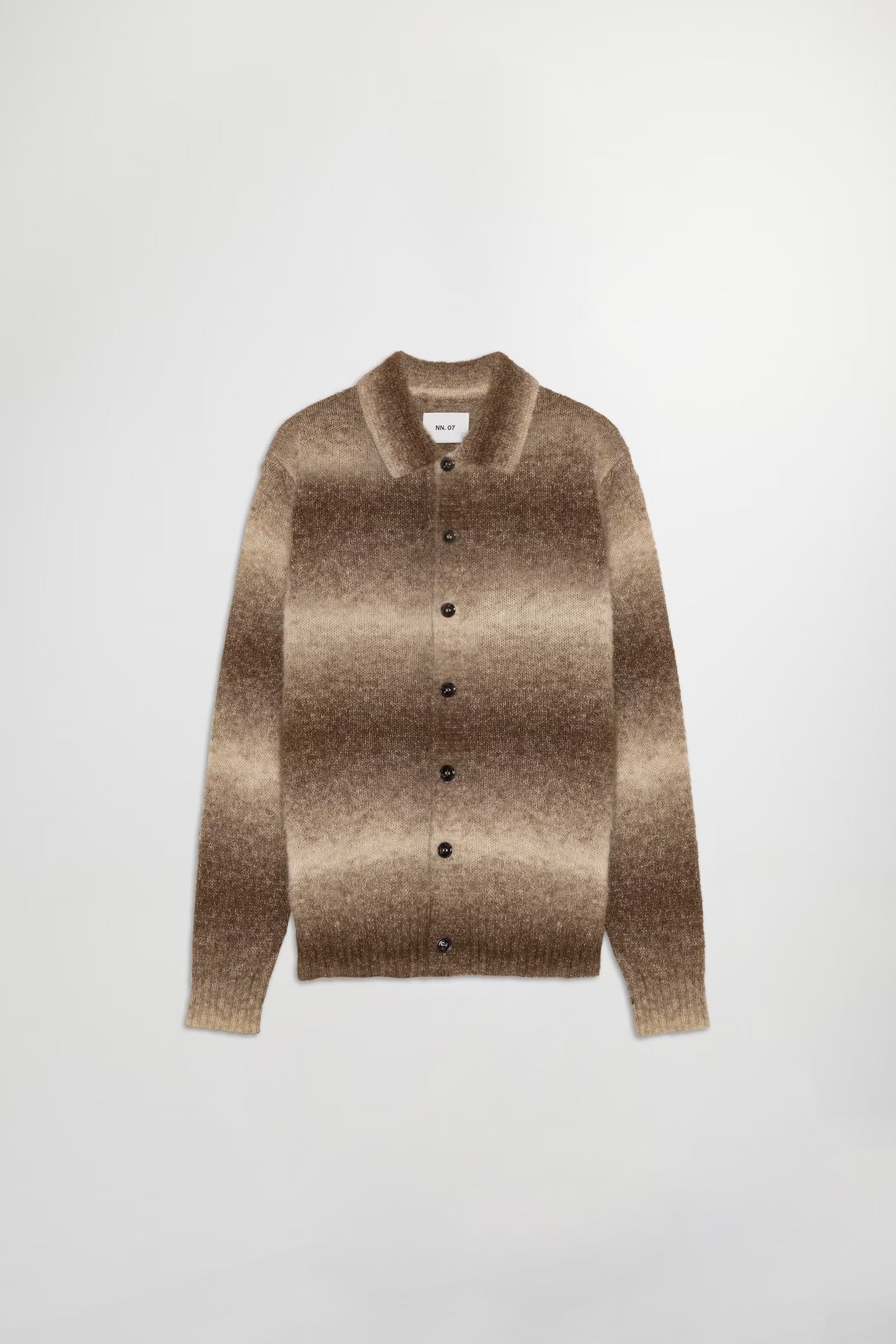 NN07 - Aflie 6656 Alpaga blend Cardigan Camel Stripe