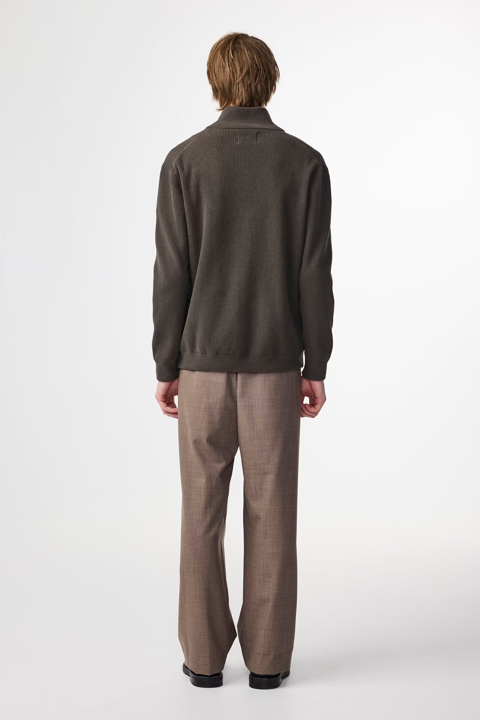 NN07 - Danny 6429 Full Zip Sweat Dark Army