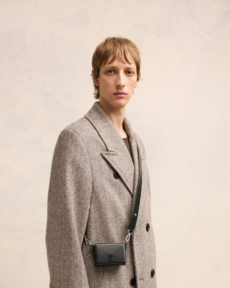 AMI - Sac nano lunch box Ami de coeur noir