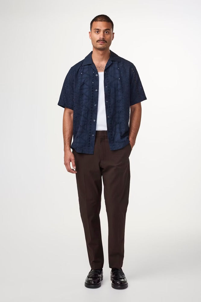 NN07 - Pantalon Billie 1924 Seersucker Brown Stripe