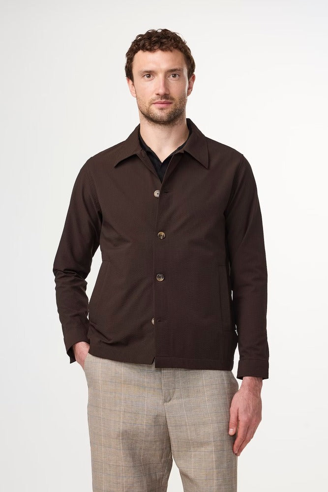 NN07 - Veste Zander 1924 Seersucker Brown Stripe