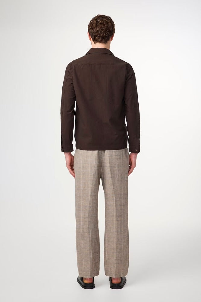 NN07 - Veste Zander 1924 Seersucker Brown Stripe