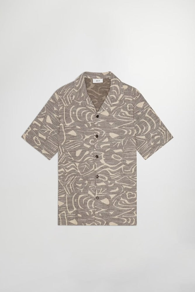 NN07 - Chemise Julio 3420 Jacquard Demitasse