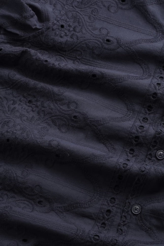 NN07 - Chemise Julio 5392 embroidery Navy BLue