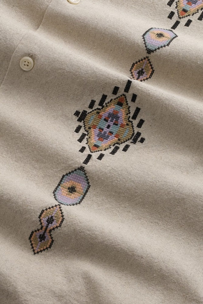 NN07 - Chemise Ole 5396 Linen blend Oatmeal