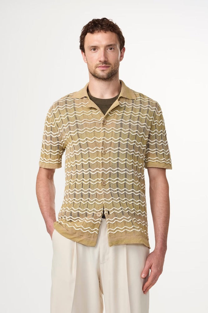 NN07 - Chemise Henry 6691 linen blend Multicolor