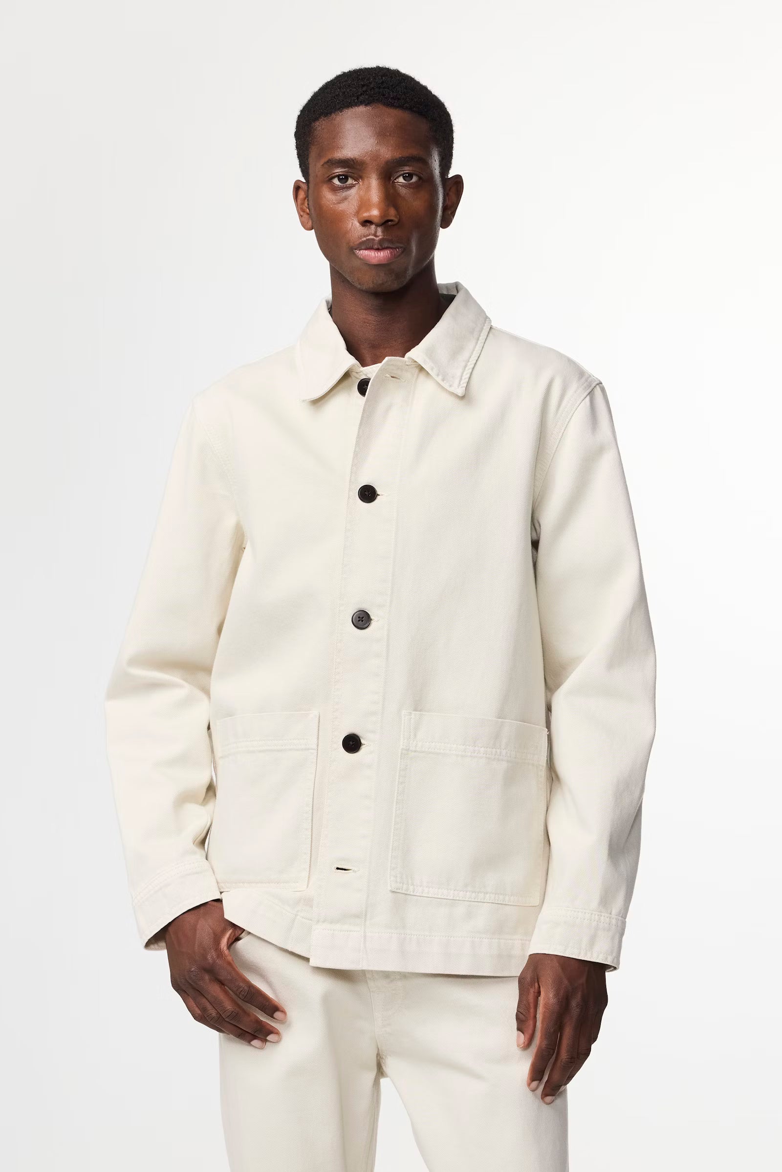 NN07 - Ollie 1874 Workwear Overshirt Ivory