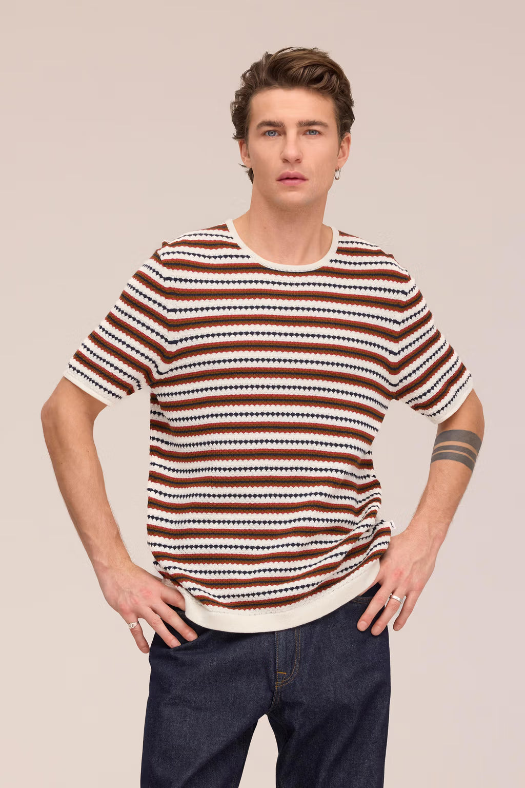NN07 - Tee-shirt Bari 6686 Ivory Multi