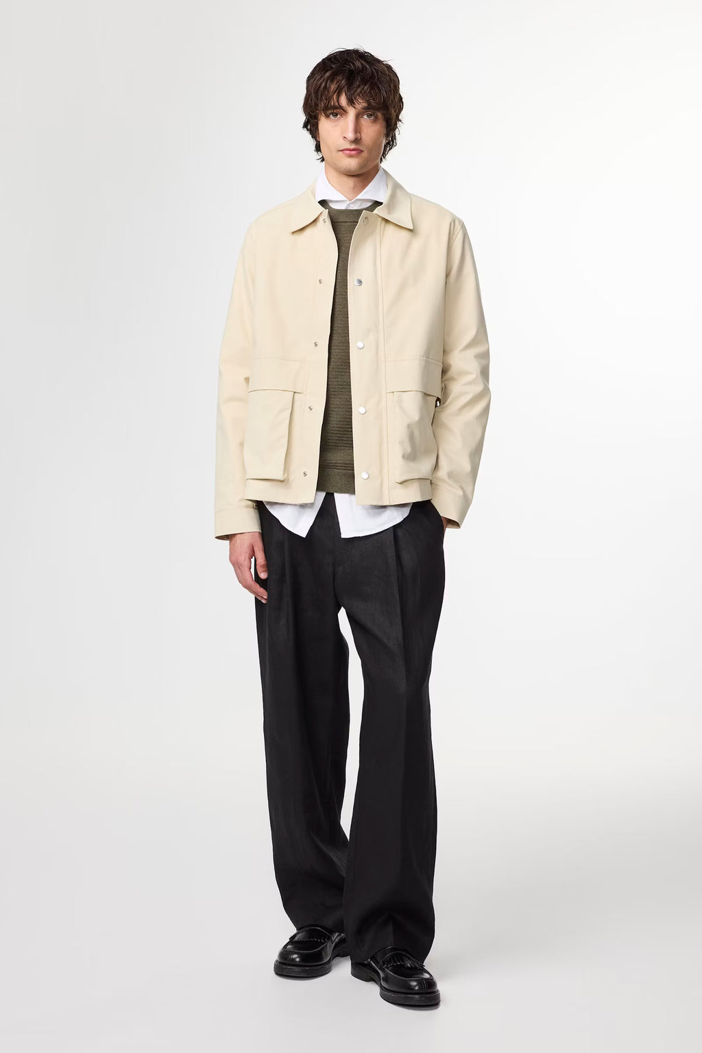 NN07 - Paulo Organic Coton Blouson Ecru