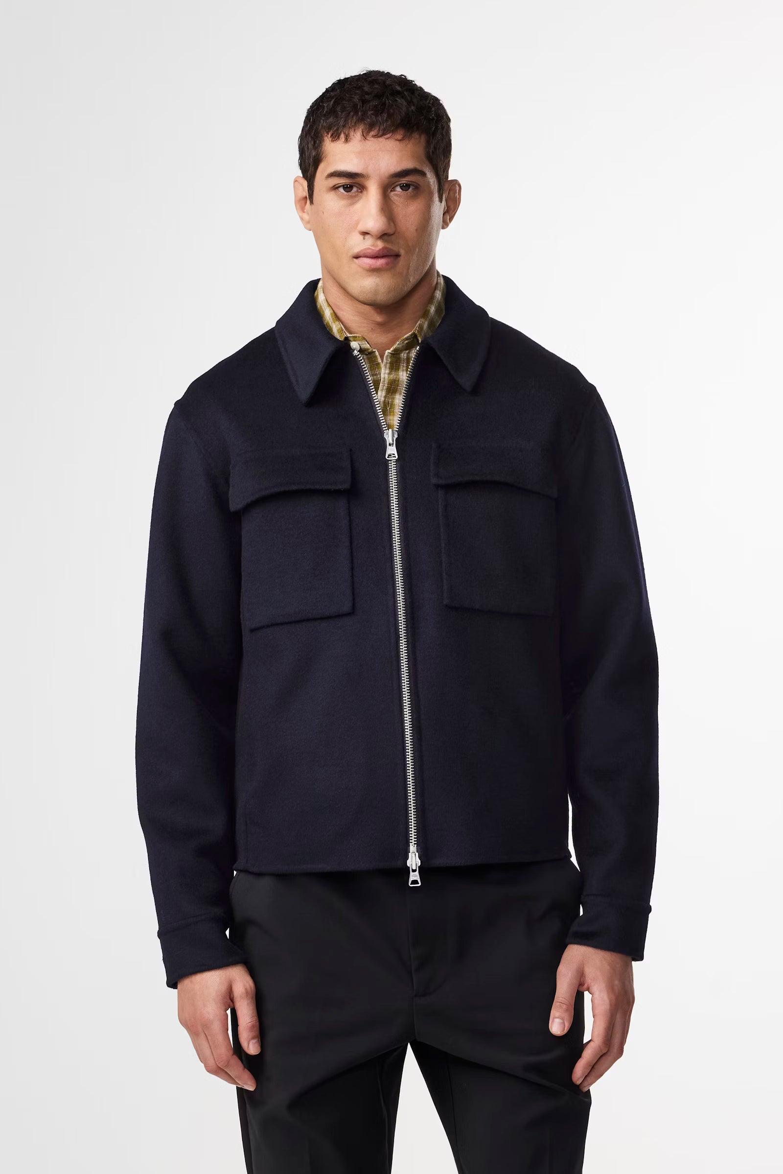 NN07- Alban 8447 Brushed Veste Navy Blue