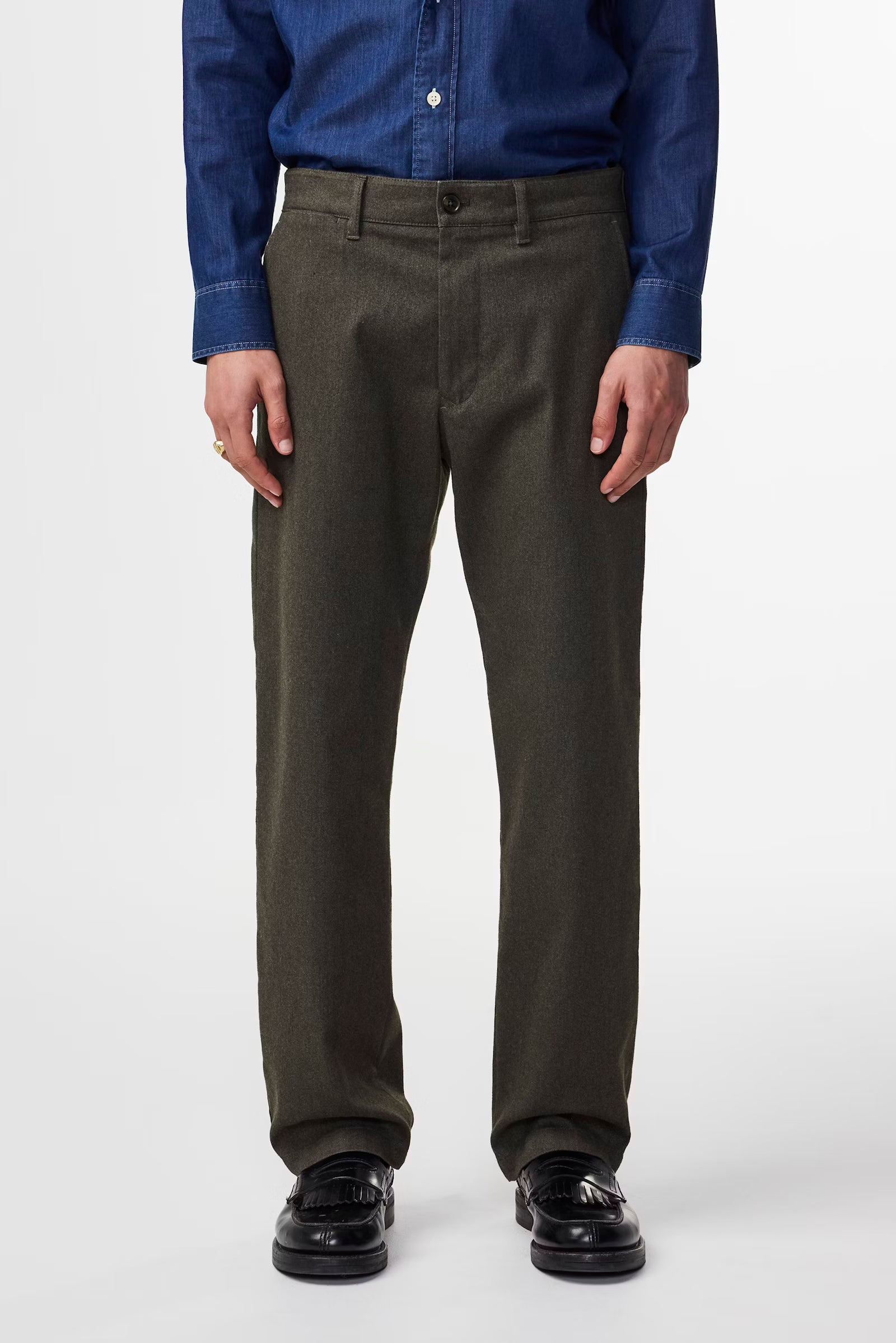 NN07 - Aden 1067 regular fit pantalon Dark Army