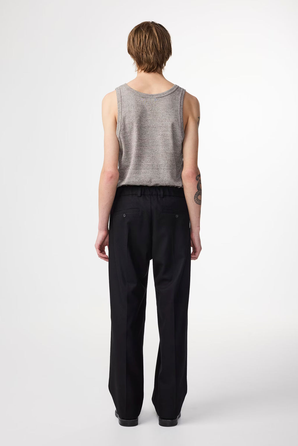 NN07 - Pantalon Kay 1630 Relaxed Fit Wool Black