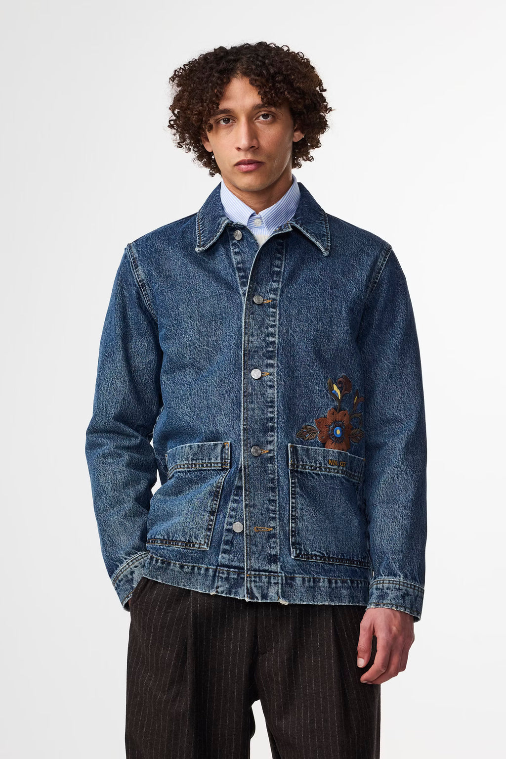NN07 - Ollie 1847 Surchemise Heavy Denim Stonewashed