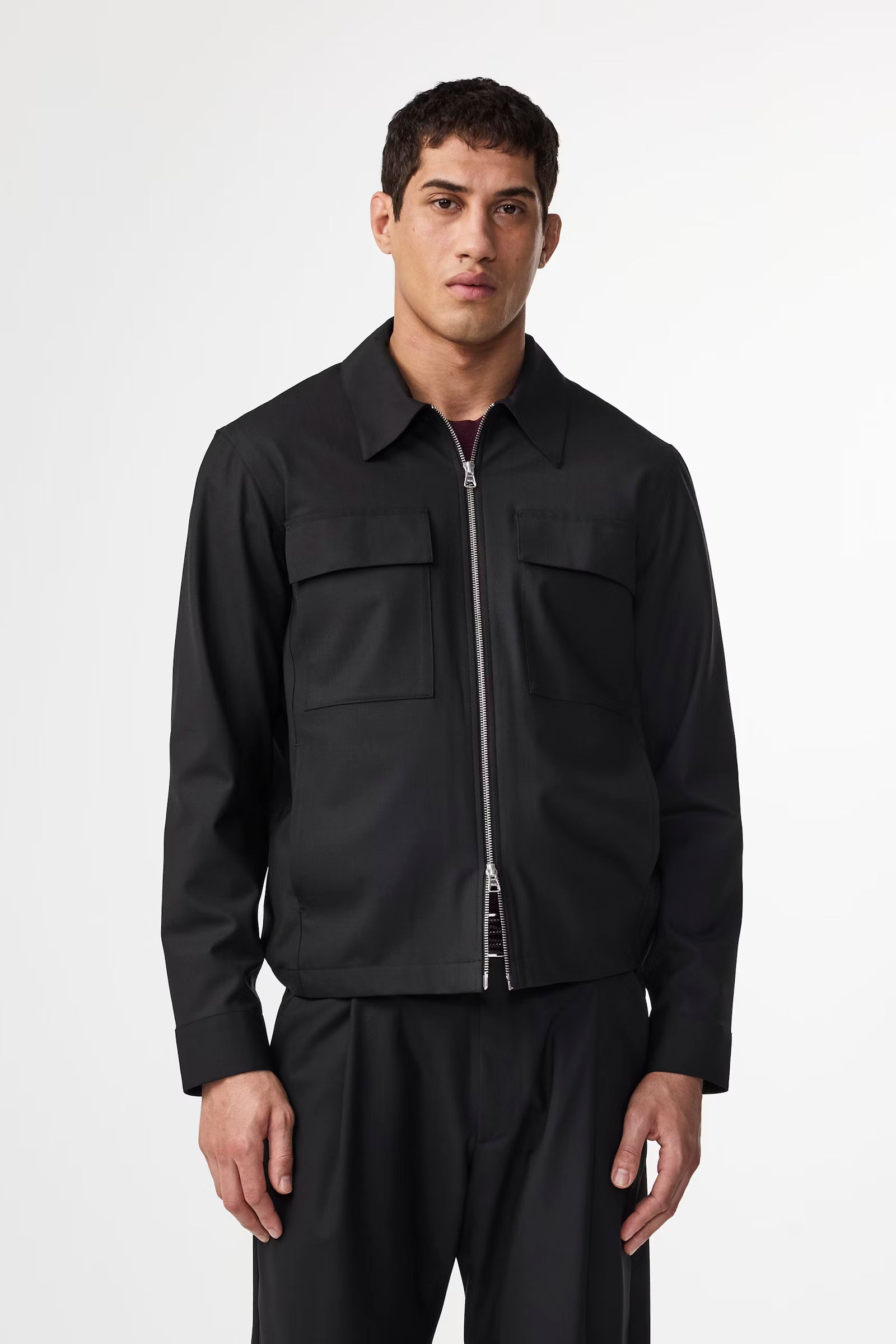 NN07 - Alban 1088 Two-way zipper Hybrid Black